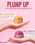 Mango, Vanilla & Watermelon Duo Lip Mask & Scrub - Dermatologist Tested, Anti-Aging, Korean Skin Care, Deep Hydration - Smooth, Soft & Plump Lips - Clean Beauty, Vegan, Non-GMO - 1 Pack