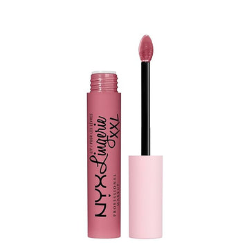 NYX PROFESSIONAL MAKEUP Lip Lingerie XXL Matte Liquid Lipstick - Maxx Out (Cool Toned Light Pink)