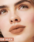 evpct Longwear Liquid Lip Liner Stain Marker Pen Long Lasting Waterproof, Nude Brown Matte Semi Permanent 24 Hour Lip Liner and Lipstick Combo, Korean Color Stay Lipliner All Day, Lips Stain peel off
