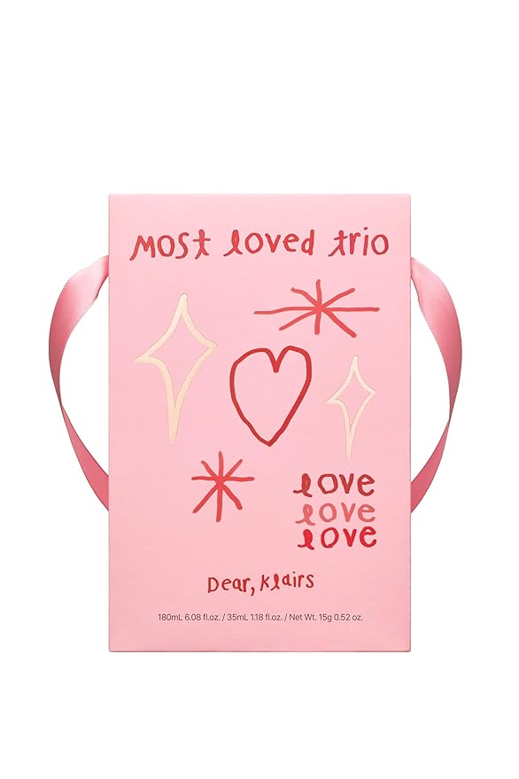 DearKlairs Most Loved Skincare Set - Unscented Toner, Vitamin Serum & E Mask | Korean Glass Skin Routine | Sensitive Skin-Friendly Valentine's Galentines Holiday Gift | Hydrating, Revitalizing
