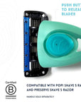 Preserve Five Blade Replacement Cartridges for Shave 5 Recycled Razor, 4 Count