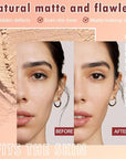 Oil Control Face Pressed Powder, Matte powder setting 1 Pcs)