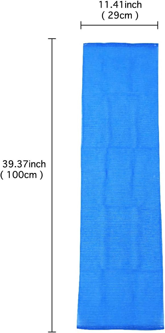 Terra Distribution Extra Rough, Exfoliating Washcloth [Made in Japan] Exfoliating Towel Special Texture Makes Fluffy Foam Lather, Back Scrubber, Dead Skin Cell Remover [Loofah for Women and Men] (BL)