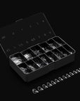 Aprés Gel-X® Almond Box of Nail Tips | 280 Gel-X Tips, Soft Tips, 14 Sizes 00-9 | Half-sizes Included (Natural Almond Short, 280 Count)