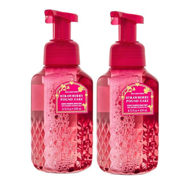 Bath and Body Works Gentle & Clean Foaming Hand Soap 8.75 Ounce 2-Pack (Strawberry Pound Cake)
