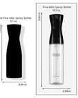 TANGLE TEEZER Fine Mist Continuous Spray Bottle, Reusable and Refillable, for Hair Detangling and Styling, 10.1 oz, Black