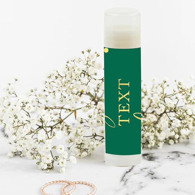 Andaz Press Personalized Lip Balm Party Green,