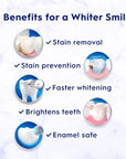 Crest 3D White Brilliance Luminous Purple Teeth Whitening Toothpaste, 4.6 oz Pack of 3, Anticavity Fluoride Toothpaste, Fights 100% More Surface Stains, 24 Hour Active Stain Prevention
