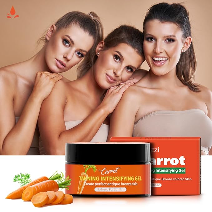 Self Tanning Gel for Face and Body – Sunless Bronzing Cream, Tan Accelerator, Natural-Looking Deep Tan Without Sun | Fast-Drying, No Orange, No Streaks | Vegan & Paraben-Free