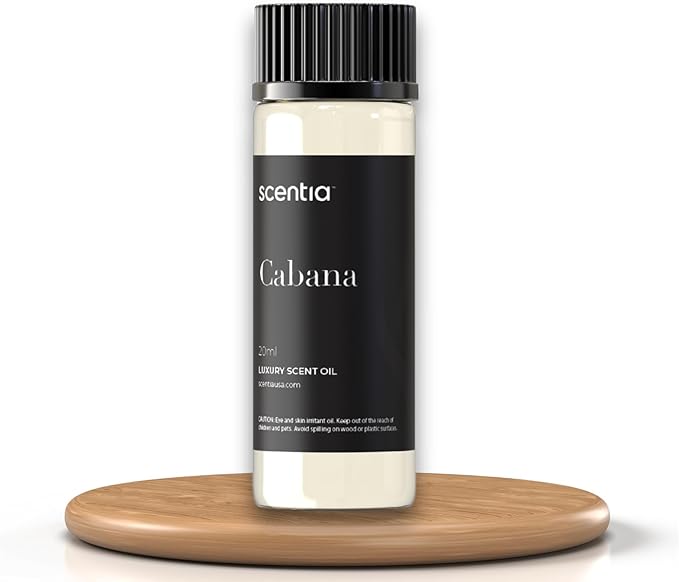 Scentia Hotel Diffuser Oil Inspired by 5-Star Hotel Scent - 20 mL 0.67 fl oz - Fragrance Oil Blend Botanical Jasmine, Bergamot & Fresh Marine Notes Aromatherapy Diffusers - Cabana, Thanksgiving Gift