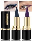 Kaely 2Pcs Dark Blue Purple Gel Eyeliner Pencils Set,Waterproof Color Colored Eye Liner Crayon,Cat Eye Stencil Gothic Halloween Makeup,Face Paint Eye Black Stick,delineadores de colores para ojos