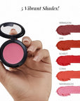 Jerome Alexander Blush ‘n’ Kiss Cream for Cheeks & Lips | Creamy, Lightweight, Buildable Coverage | Blush Balm Face Makeup|Tint Jam