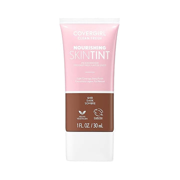 COVERGIRL, Clean Fresh Skin Milk Foundation, Dark, 1 Count (packaging may vary)