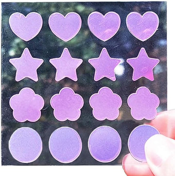 160 Pack UV Detection Stickers for Sunscreen Cute Shape - Sun Protection Stickers for Kids Adults -Waterproof Sunscreen Dots UV Patch Sunblock Stickers SPF Sensing Patches for Reapplying Reminder