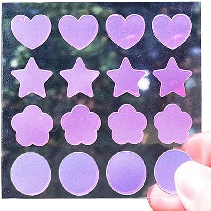 160 Pack UV Detection Stickers for Sunscreen Cute Shape - Sun Protection Stickers for Kids Adults -Waterproof Sunscreen Dots UV Patch Sunblock Stickers SPF Sensing Patches for Reapplying Reminder