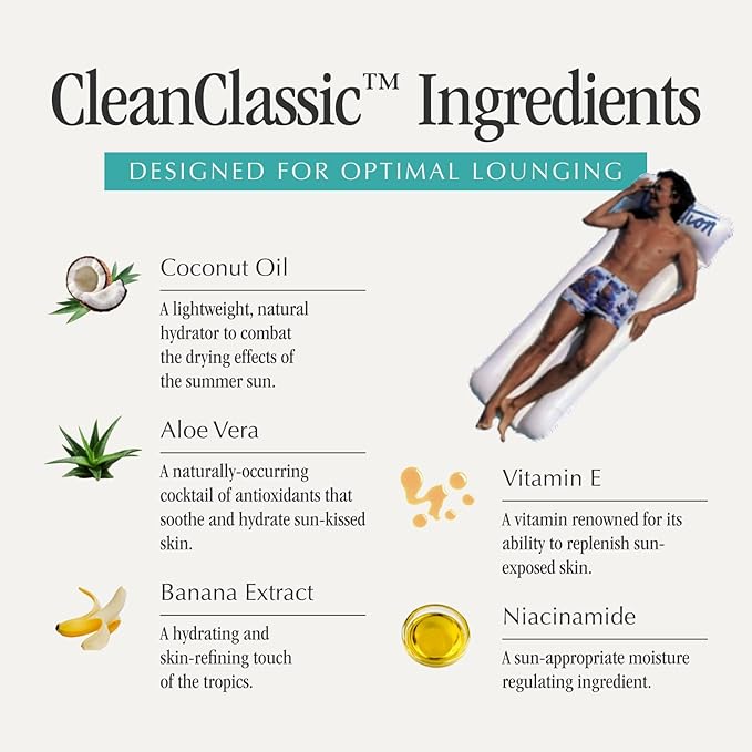 Vacation Classic Sunscreen Lotion SPF 30 & Air Freshener Bundle, Water-Resistant, Lightweight, Transparent on All Skin Tones, Dermatologist-Tested, Vegan, Travel Size, 3.4 Fl. Oz.