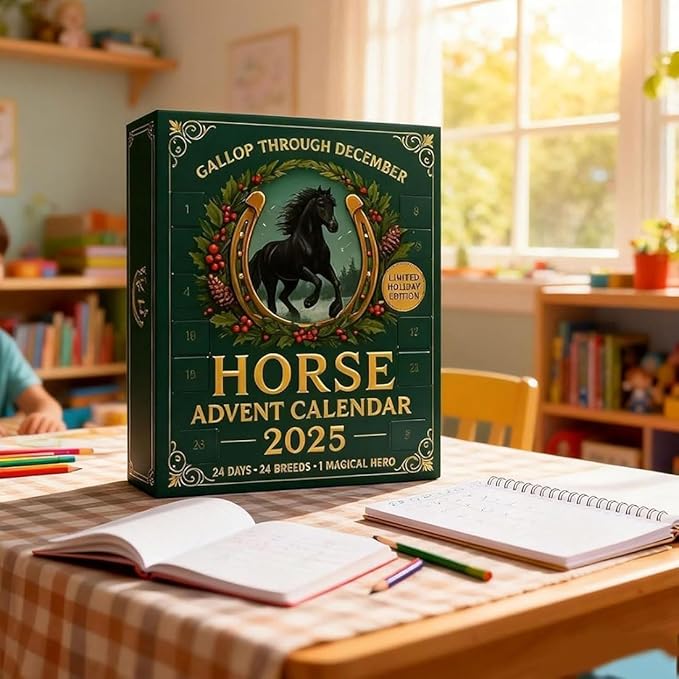 2025 Year of the Horse Advent Calendar - 25-Day Mystery Blind Box Ornaments, Acrylic Christmas Countdown Tree Decor for Home, Holiday Gift for Teens & Adults