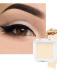 evpct Matte Nude Beige Mini Single Eyeshadow Palette, French Anilla Nude Natural Cream Matte Eye Shadow Palette Makeup Singles for Older Women Eyes, High Pigment Long Lasting Monochrome Eyeshadow