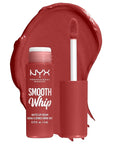 NYX PROFESSIONAL MAKEUP Smooth Whip Matte Lip Cream, Long Lasting, Moisturizing, Vegan Liquid Lipstick - Parfait (Midtone Red Nude)