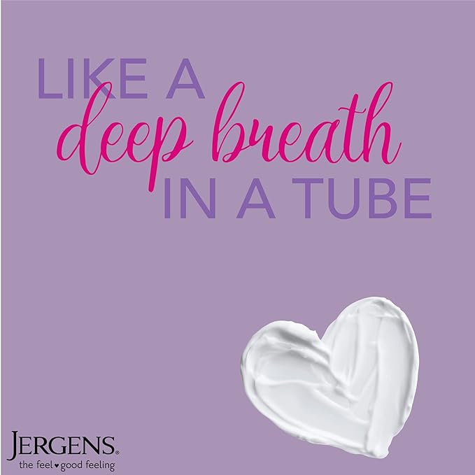 Jergens Lavender Body Butter Hand and Body Lotion, Moisturizer for Women, with Essential Oils for Indulgent Moisturization, 7 Oz, Pack of 3