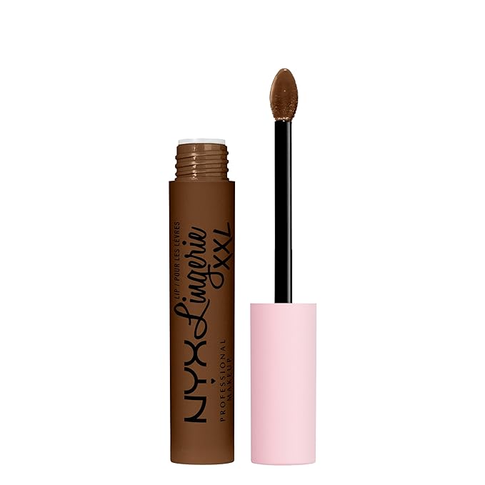 NYX PROFESSIONAL MAKEUP Lip Lingerie XXL Matte Liquid Lipstick - Goin Desnuda (Chocolate Brown)