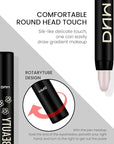 evpct Pearl Shimmer Cream Eye Shadow Brightener Sticks Set for Eyes, Pearl Shimmery Matte Pencil Eye shadow Applicator Stick Pen Palette Makeup Waterproof sombras en crema para ojos 18#
