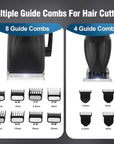 Professional Hair Clippers Trimmer Kit,Cordless Hair Clippers for Men,Barber Fading Clipper and Zero Gap T-Blade Trimmer Set with LED Display for Mens Gifts (Black)