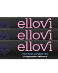 Ellovi Natural Lip Butter Lip Balm - Nirvana - Pure Enough to Eat - Made With Just 6 Vegan Ingredients - 100% Natural & Organic Moisturizing Lip Care for All Day Hydration (3-Pack)