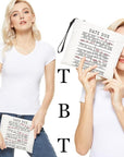 Funny librarian gifts makeup bag