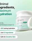 MAKE P:REM Safe Me. Relief Moisture Cream 12, Clinically Proven 48-Hour Hydration, Minimal Ingredients, EWG Green, Korean Skin Care, 2.70 fl.oz. (80ml)