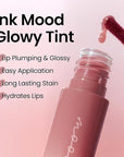 Peripera Ink Mood Glowy Tint | Lip-Plumping, Naturally Moisturizing, Lightweight, Glow-Boosting, Long-Lasting, Comfortable, Non-Sticky, Mask Friendly, No White Film 033 ROSY WISH