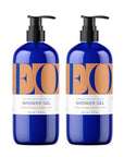 EO Shower Gel Body Wash, 16 Ounce (Pack of 2), Orange Blossom and Vanilla, Organic Plant-Based Skin Conditioning Cleanser with Pure Essentials Oils