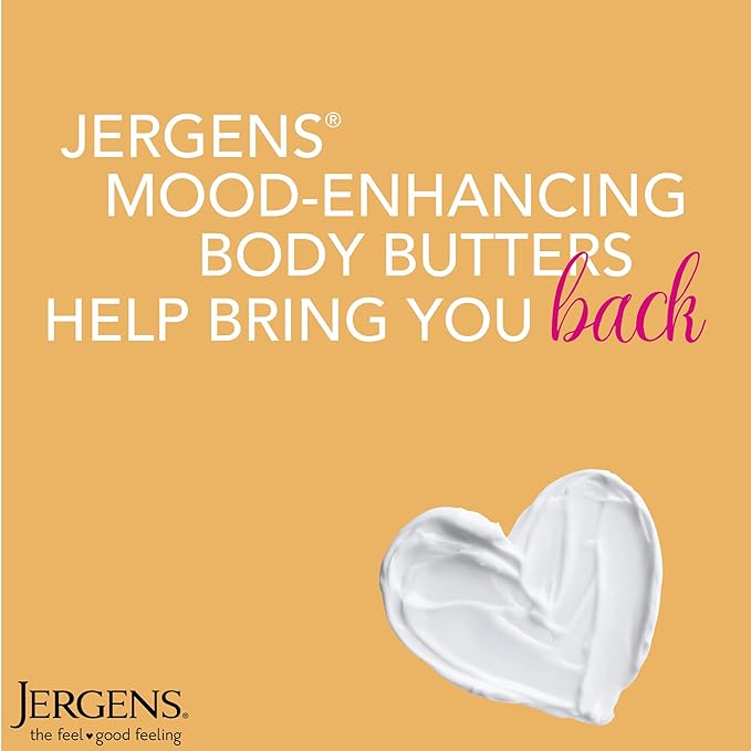 Jergens Sweet Citrus Body Butter, Hand and Body Lotion, Moisturizer for Women, Lotion with Essential Oil for Indulgent Moisturization, 7 Oz