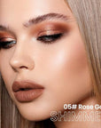 evpct Desert Gold Shimmer Cream Eye Shadow Brightener Sticks Set for Eyes, Desert Gold Shimmery Matte Pencil Eye shadow Applicator Stick Pen Palette Makeup Waterproof sombras en crema para ojos 06#