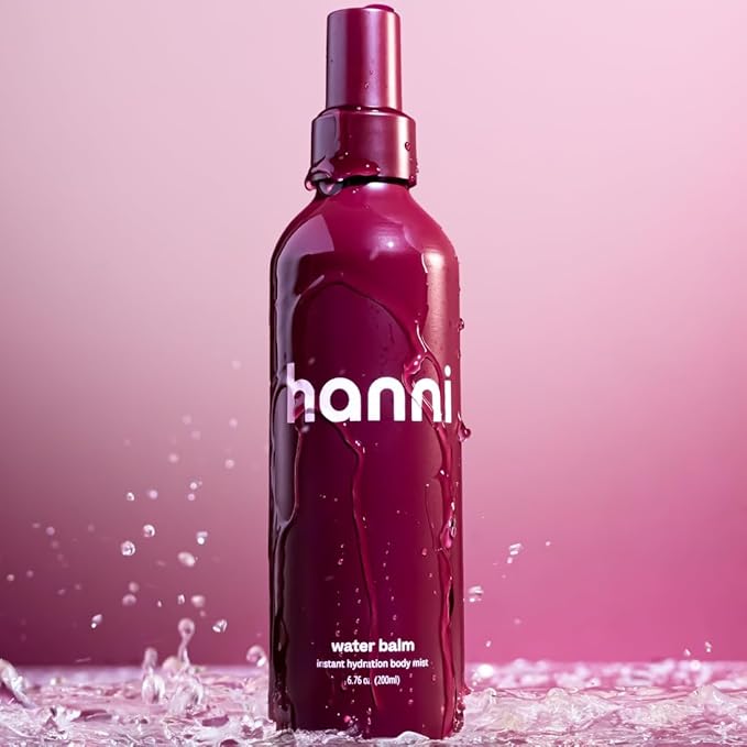 HANNI Water Balm Hydrating Body Mist, Moisturizer Spray with Hyaluronic Acid for All Skin Types, Lotion Replacement, 200 mL / 6.76 fl oz