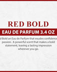 L'ORIENTALE FRAGRANCES Red Bold Eau De Parfum Spray for Men, 3.4 Ounce