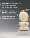 ARENCIA Rice Water Shampoo Bar for Hair Growth & Strengthening, All Natural Formula with Biotin & Protein