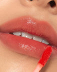 ETUDE Glow Fixing Tint #6 Peach Blended | Non-Sticky Glossy Shine Lip Stain | Fills up with Comfortable Moisture | Tints for Dry Lips