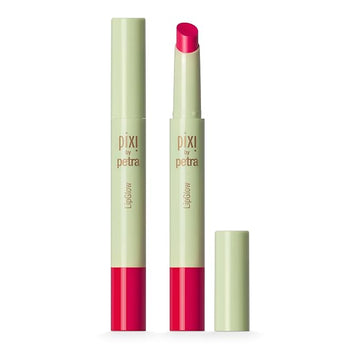 Pixi LipGlow | Sheer, Buildable Colour Lip Balm with Glossy Finish | Hydrating & Nourishing Formula for Everyday Wear | Mirror-Free Application | Ruby | 0.05 oz/ 1.5g