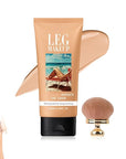 Legs Makeup Waterproof with Brush, No Transfer Body Concealer, Coverage for Vein, Scar, Tattoo for All Skin Tones, 100ML (MEDIUM GLOW)