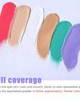 MAEPEOR Matte Eyeshadow Primer 6 Colors Prevent Oily Lids and Creasing Eye Primer Base Long-lasting Waterproof & Smudgeproof Eye Base Makeup for All Shadows (1 Medium)