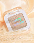 evpct Light Nude Brown Shimmer Single Eyeshadow Palette Makeup for Older Women, Iced Latte Glitter Sparkle Cream Eye Shadow Palette Brightener Makeup for Older Women, High Pigment Monochrome Eyeshadow