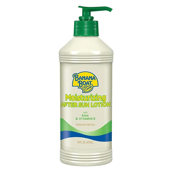 Banana Boat Aloe After Sun Lotion Pump 16 Ounce (473ml) (6 Pack)