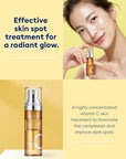 MISSHA Vita C Plus Spot Correcting Concentrate Ampoule 0.52 Fl oz/15ml, Korean Vitamin C Serum for Face, Improves Dark Spots & Firms Skin with 33% VITA C Liposome Formula