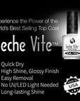 Seche Vite Dry Fast Top Coat for Nail Polish and Manicure, 0.5 oz, 2-pack