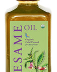 DAANA Sesame Oil for Skin: Certified USDA Organic, Extra Virgin, Cold Pressed (12 fl oz)