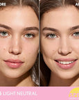 COVERGIRL Clean Fresh Blurring Skin Tint with SPF 30, 415 Light Neutral, Liquid Foundation, Soft Matte Finish, Smooths, Brightens, Blurs Pores, Mineral Sunscreen, Vegan Formula