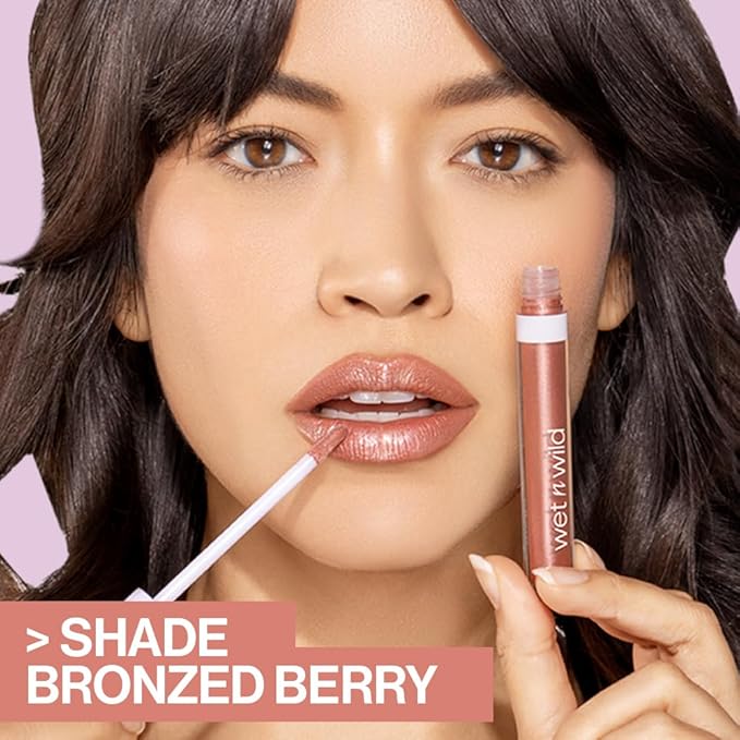 wet n wild Lip Gloss Mega Slicks High Shine Lip Gloss Bundle - Nude Mood & Berried Treasure