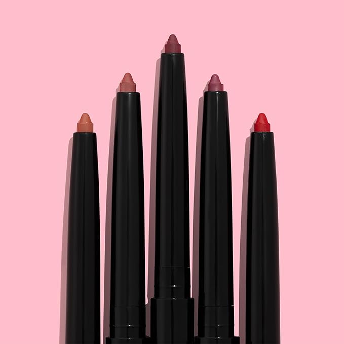 wet n wild Perfect Pout Matte Retractable Gel Lip Liner Pencil, Rich Creamy Long Lasting Color, Well-Defined and Flawless Application, Vegan & Cruelty-Free - Red Bare To Comment
