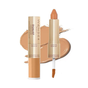 Wander Beauty Dualist Matte and Illuminating Concealer Makeup 0.28 fl oz